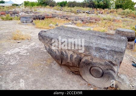 Ruines de Dvin d'Arménie Banque D'Images