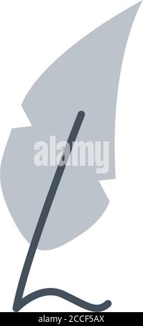 police plume encre style plat icône vecteur illustration conception Illustration de Vecteur