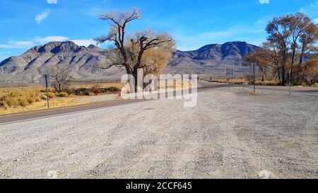 Paysage désertique au Nevada, États-Unis Banque D'Images