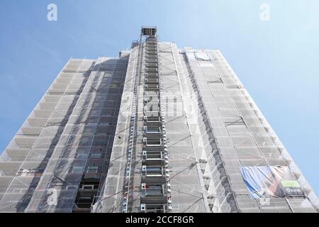 Bâtiment de grande hauteur équipé, Osterholz-Tenever, Brême, Allemagne, Europe Banque D'Images