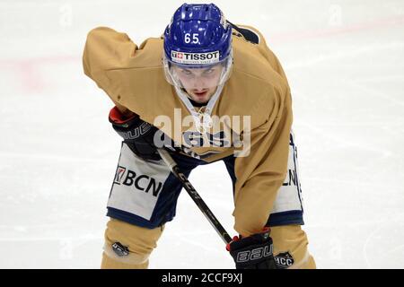 Winterthur, Suisse. 21 août 2020. Jeu convivial EHC Winterthur vs HC la Chaux de Fonds. Roman Karaffa Forward, HCC.HC la Chaux de Fonds a gagné 6-2 après la première période terminée 0-0. (Photo de Sergio Brunetti/Pacific Press) crédit: Pacific Press Media production Corp./Alay Live News Banque D'Images