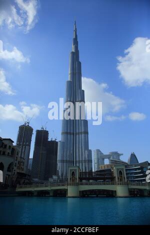 Émirats Arabes Unis, Dubai, Burj Khalifa Banque D'Images