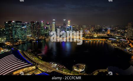 Singapour, plateforme d'observation de Marina Bay Sands Banque D'Images