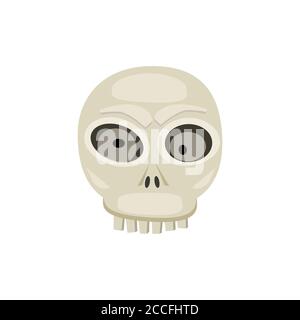Halloween Scull. Illustration vectorielle style de dessin animé Illustration de Vecteur