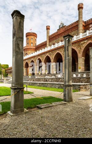 Europe, Pologne, Basse-Silésie, Schloss Kamenz / Kamieniec palais Zabkowicki Banque D'Images