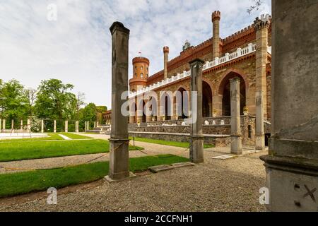 Europe, Pologne, Basse-Silésie, Schloss Kamenz / Kamieniec palais Zabkowicki Banque D'Images