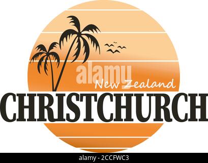 Fabriqué en Nouvelle-Zélande Christchurch qualité Original Stamp Design Vector Art Illustration de Vecteur