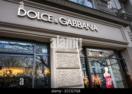 Boutique Dolce Gabbana Banque D'Images