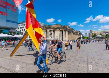 La rue commerçante principale de Stuttgart Königstrasse, centre-ville de Stuttgart, Land de Bade-Wurtemberg, Allemagne du Sud Banque D'Images