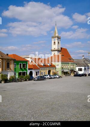 Vieille ville historique de Rust sur le lac Neusiedl, Burgenland, Autriche Banque D'Images