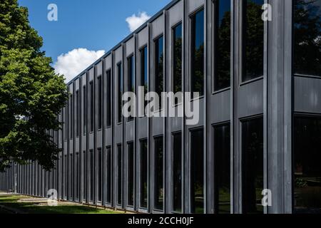 Bâtiment sur le campus de l'Université Drake Banque D'Images