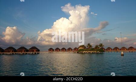 Resort aux Maldives Banque D'Images