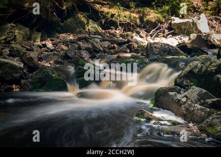 Magnifique paysage de cascade en Belgique Banque D'Images