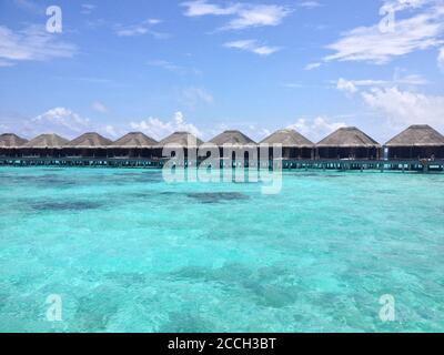 Resort aux Maldives Banque D'Images