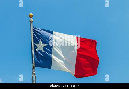 Lone Star Monument et Historical Flags Park (Texas Revolution Flags) à Conroe, Texas. Banque D'Images