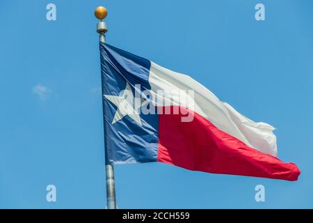 Lone Star Monument et Historical Flags Park (Texas Revolution Flags) à Conroe, Texas. Banque D'Images