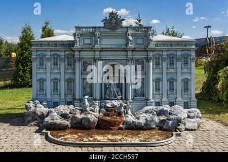 Krajno-Zagorze, Pologne - 14 août 2020. Dans le parc d'attractions et de miniatures de Sabat Krajno Banque D'Images