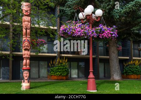 Le Banff Park Lodge, Banff, Alberta, Canada. Banque D'Images