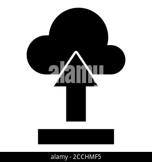 Télécharger l'icône Cloud Glyph Banque D'Images