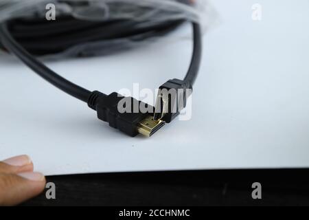 Câble HDMI Banque D'Images