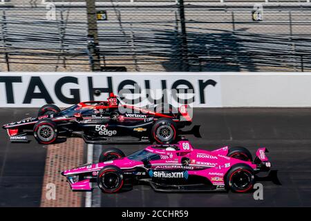 Indianapolis, Indiana, États-Unis. 21 août 2020. WILL POWER (12) de Toowoomba, Australie, pratique pour le Indianapolis 500 au Indianapolis Motor Speedway à Indianapolis, Indiana. Credit: Walter G Arce SR Grindstone Medi/ASP/ZUMA Wire/Alay Live News Banque D'Images