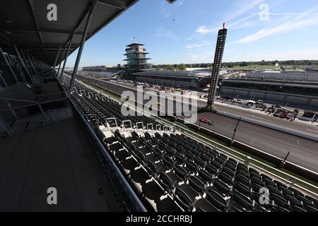 Indianapolis, Indiana, États-Unis. 21 août 2020. Le circuit automobile d'Indianapolis accueille le Indianapolis 500 à Indianapolis, Indiana. Credit: Walter G Arce SR Grindstone Medi/ASP/ZUMA Wire/Alay Live News Banque D'Images