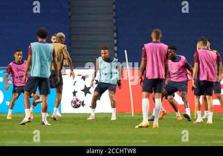 Lisbonne, Lissabon, Portugal, 22 août 2020. NEYMAR, PSG 10 dans la session d'entraînement pour le match final UEFA Champions League, tournoi final FC BAYERN MUENCHEN - PARIS SAINT GERMAIN (PSG) en saison 2019/2020, FCB, © Peter Schatz / Alamy Live News / Pool - LES RÈGLEMENTS de l'UEFA INTERDISENT TOUTE UTILISATION DE PHOTOGRAPHIES comme SÉQUENCES D'IMAGES et/ou QUASI-VIDÉO - agences de presse nationales et internationales HORS usage éditorial SEULEMENT Banque D'Images