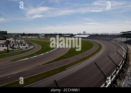 Indianapolis, Indiana, États-Unis. 21 août 2020. Le circuit automobile d'Indianapolis accueille le Indianapolis 500 à Indianapolis, Indiana. Credit: Walter G Arce SR Grindstone Medi/ASP/ZUMA Wire/Alay Live News Banque D'Images