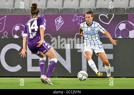 Florence, Italie. 22 août 2020. Lisa Alborghetti (Inter) pendant ACF Fiorentina femminile vs Inter, Championnat italien de football Serie A Women à Florence, Italie, août 22 2020 crédit: Independent photo Agency/Alay Live News Banque D'Images