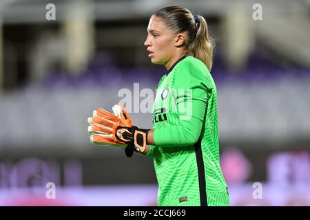 Florence, Italie. 22 août 2020. Florence, Italie, 22 août 2020, Roberta Aprile (Inter) pendant ACF Fiorentina femminile vs Inter - Championnat italien de football Serie A Women - Credit: LM/Lisa Guglielmi Credit: Lisa Guglielmi/LPS/ZUMA Wire/Alay Live News Banque D'Images