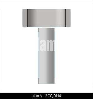 Tomographie par ordinateur pour détecter les dommages internes isolés sur fond blanc. IRM / TDM. Imagerie par résonance magnétique. Diagnostic du rectum cancéreux Illustration de Vecteur