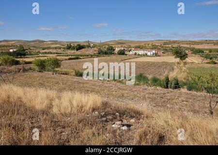 Valverde del Rio Alhama est un petit village de la province de la Rioja, en Espagne Banque D'Images