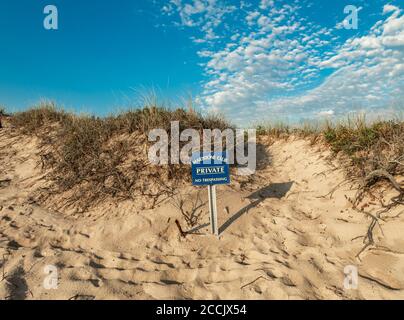 Maidstone Club dans les dunes de Wiborg Beach Banque D'Images