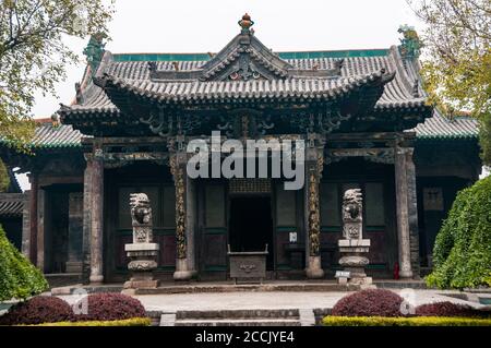 Temple taoïste dans Qingxuguang la vieille ville de Pingyao dans la province du Shanxi, Chine Banque D'Images