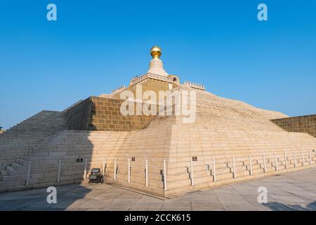 Taïwan, district de Dashu, Kaohsiung, Stupa dans le monastère de Guang Shan Banque D'Images