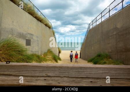 Accès à Horsey Gap Beach Banque D'Images