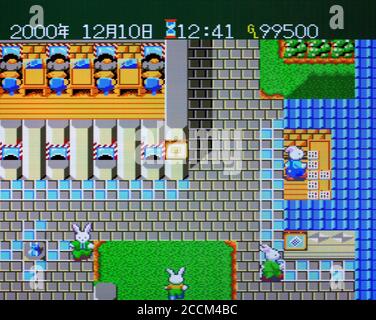Wallaby ! - Usagi No Kuni No Kangaroo Race - PC Engine Videogame - usage éditorial seulement Banque D'Images
