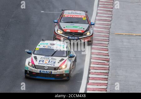 Little Budworth, Cheshire, Royaume-Uni. 23 août 2020 ; circuit d'Oulton Park, Little Budworth, Cheshire, Angleterre ; championnat de voitures de tourisme britannique Kwik Fit, Oulton Park, Race Day ; Credit: Action plus Sports Images/Alamy Live News Banque D'Images