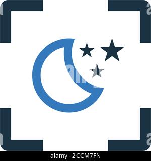 Icône du mode veille, nuit - idéal pour la conception et le développement de sites Web, de fichiers imprimés et de présentations, de supports promotionnels, d'illustrations A. Illustration de Vecteur