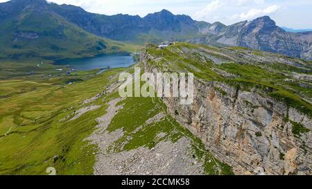 Les Alpes suisses à Melchsee Frutt Banque D'Images