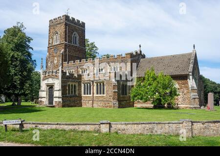 Église Saint-Jean-Baptiste, Church End, Eversholt, Bedfordshire, Angleterre, Royaume-Uni Banque D'Images