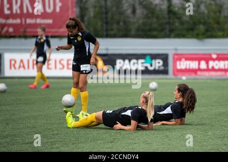 08/22/2020, Berne, Sportpark Wyler, AXA Women's Super League: BSC YB Women - FC Bâle 1893, Warming up BSC YB, Banque D'Images