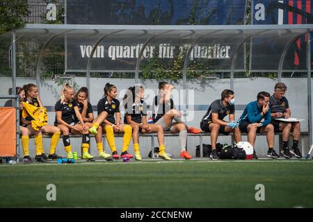 08/22/2020, Berne, Sportpark Wyler, AXA Women's Super League: BSC YB-Women - FC Bâle 1893, Banque BSC Young Boys, Banque D'Images