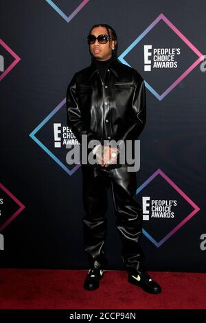 LOS ANGELES - 11 NOVEMBRE : Tyga au People's Choice Awards 2018 au Barker Hanger le 11 novembre 2018 à Santa Monica, CA Banque D'Images