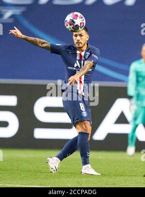 Lisbonne, Lissabon, Portugal, 23 août 2020. Leandro PAREDES, PSG 8 dans le match final UEFA Champions League, tournoi final FC BAYERN MUENCHEN - PARIS ST. Credit: Peter Schatz/Alay Live News Banque D'Images