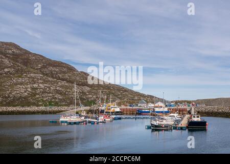 Port de Lochboisdale, Lochboisdale, South Uist, Outer Hebrides, Western Isles, Écosse, Royaume-Uni Banque D'Images