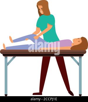 Femme masseuse icône. Dessin animé de femme masseur vecteur icône pour le web design isolé sur fond blanc Illustration de Vecteur