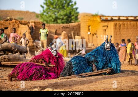 BWA peuple danse traditionnelle masque Banque D'Images