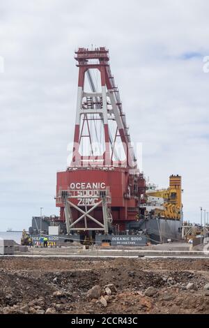 Grue offshore Oceanic 5000 Banque D'Images