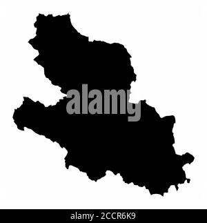 Carte de la province de l'Aquila Illustration de Vecteur